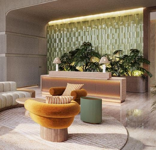 Living space at Hyde Residences by City View Development
