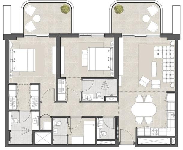 Hyde Residences Indoor area in Dubai Hills Estate