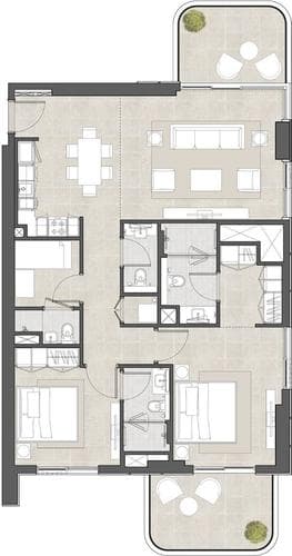 Building design at Hyde Residences by City View Development in Dubai Hills Estate