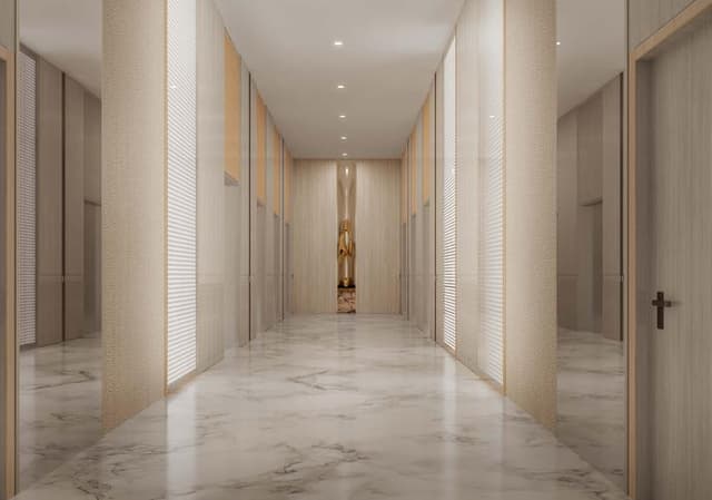 Living space at Binghatti Royale by Binghatti