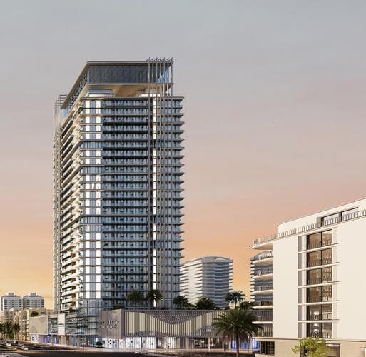 Skyhills Residences 2 Building facade in JVC (Jumeirah Village Circle)