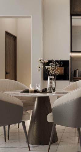 Room design at Skyhills Residences 2 in JVC (Jumeirah Village Circle)