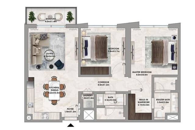 Building design at Address Residences in Dubai Hills Estate