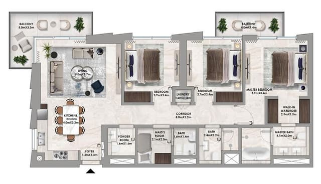 Interior at Address Residences