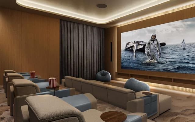 Dubai Maritime City - Living space at SARIA Residences
