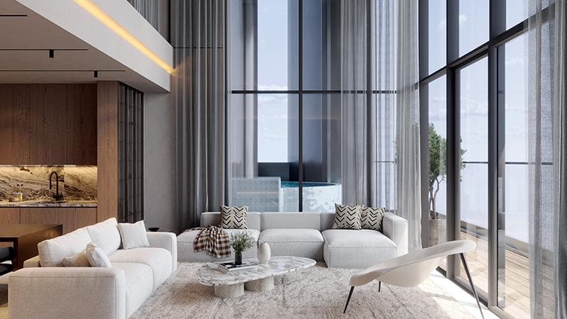 JVC (Jumeirah Village Circle) - Living space at The Autograph Series