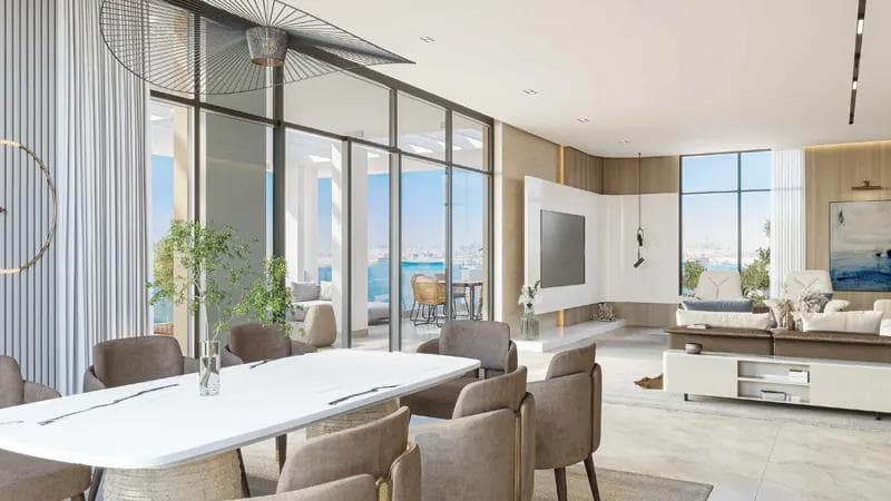 Rashid Yachts & Marina - Living space at Riva Residence