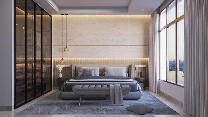 Riva Residence Building facade in Rashid Yachts & Marina