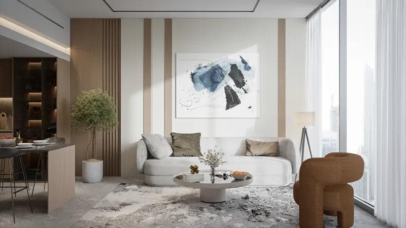 JVC (Jumeirah Village Circle) - Living space at Beverly Gardens