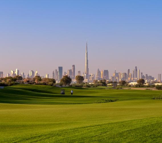 Building facade at Vida Residences Club Point by Emaar Properties in Dubai Hills Estate