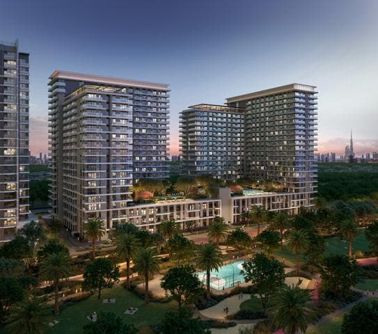 Room design at Vida Residences Club Point by Emaar Properties