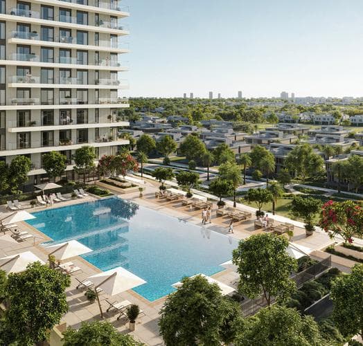 Dubai Hills Estate - Living space at Vida Residences Club Point