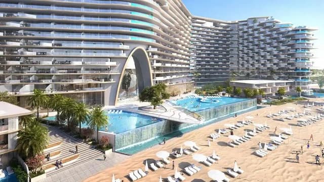 Indoor area at Sora Beach Residences by Aark Developers in Marjan Island