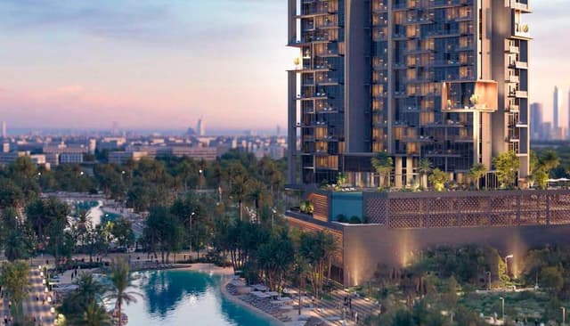 Building design at The Highgrove in Mohammed Bin Rashid City