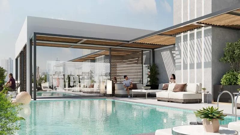Dubailand - Living space at AARK Residences