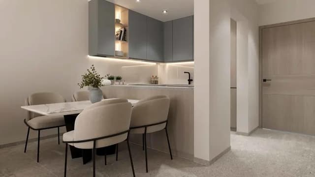 Living space at AARK Residences by Aark Developers