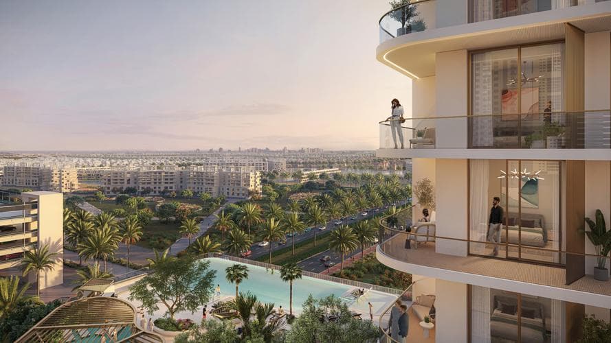 Building facade at Marriott Residences JLT by Saba Properties in Jumeirah Lake Towers - JLT