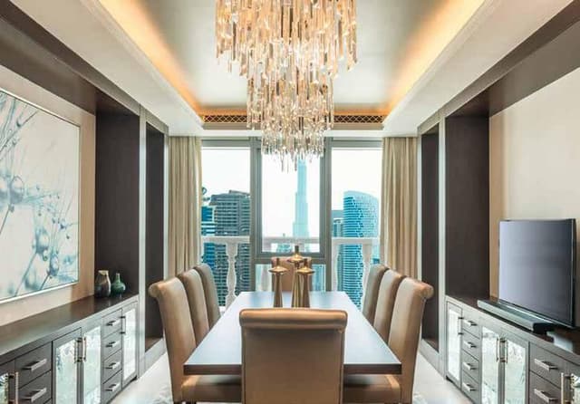 Living space at Al Habtoor Tower by Al Habtoor Group in Business Bay