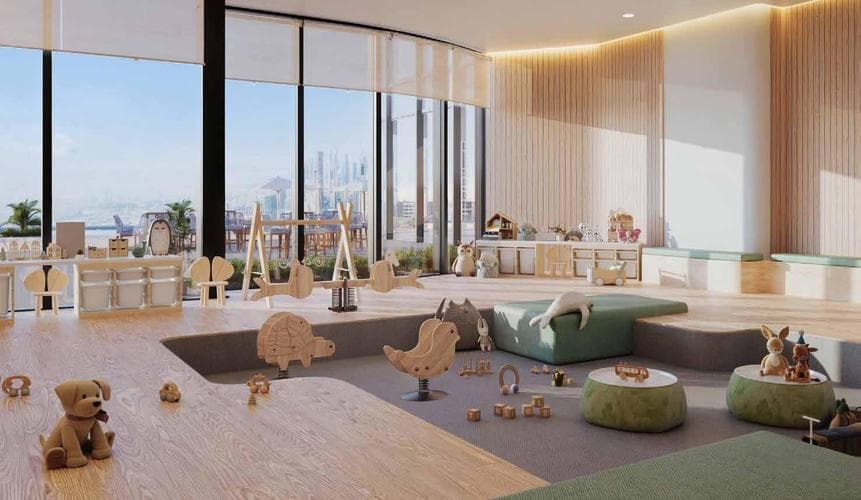 Apartment interior at Al Habtoor Tower