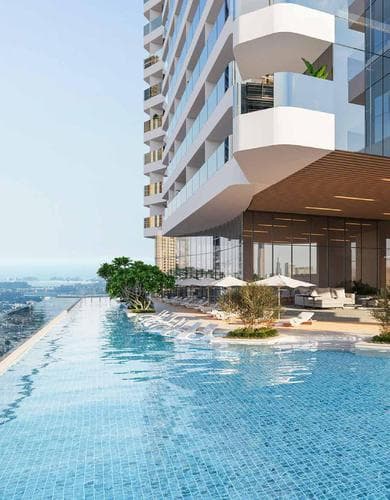 Business Bay - Apartment interior at Al Habtoor Tower