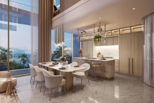 Dubai Island - Living space at Sunset Bay