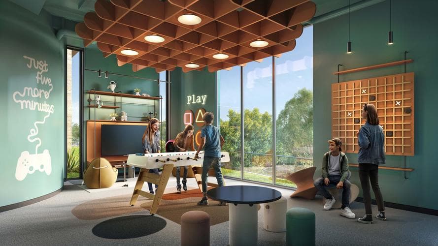 Building design at Ghaf Woods in Dubailand