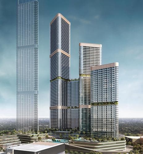 Sobha Hartland II - Living space at Skyvue Solair