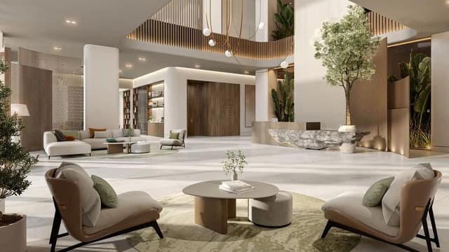 Indoor area at Gardenia Bay by Aldar Properties in Yas Island