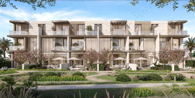 Building facade at Nad Al Sheba Gardens Phase 7 by Meraas in Nad Al Sheba 1