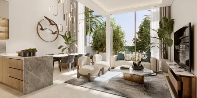 Living space at Nad Al Sheba Gardens Phase 7 by Meraas