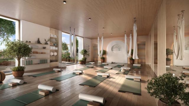 Dubai Maritime City - Living space at Orise Residences