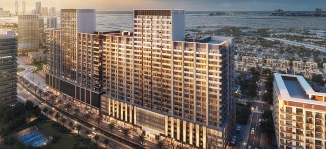 Building facade at Ruby by Binghatti by Binghatti in JVC (Jumeirah Village Circle)