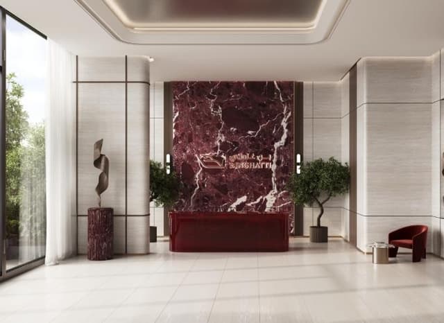 Front entrance at Ruby by Binghatti