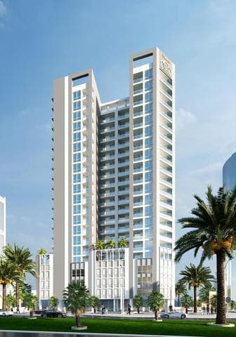 Building facade at Time 3 - Residential Tower by Time Properties in Dubailand