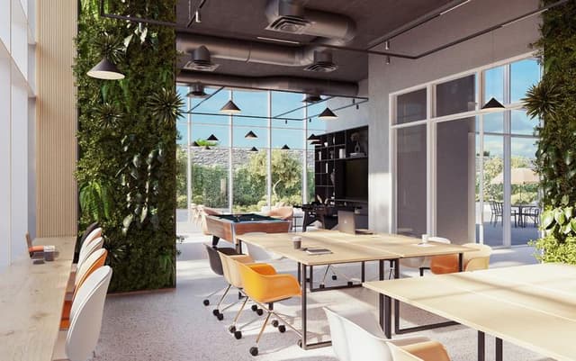 Dubai Sports City - Living space at All Seasons Residence