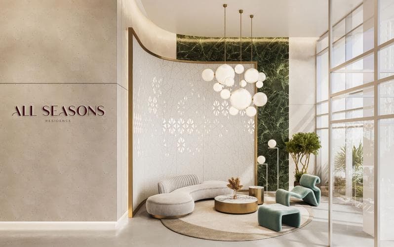 Building design at All Seasons Residence in Dubai Sports City