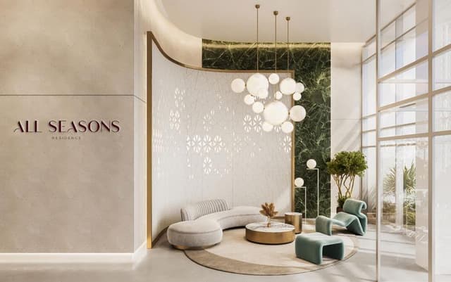 Building design at All Seasons Residence in Dubai Sports City