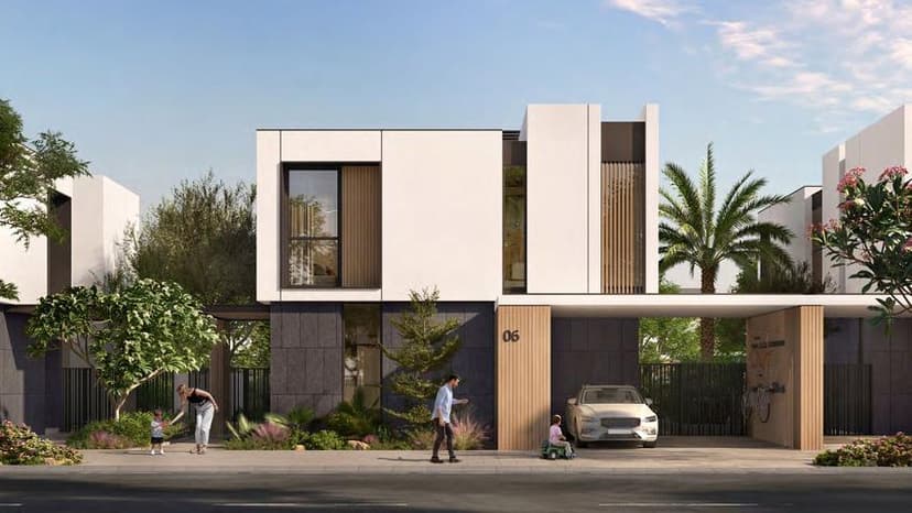 Building facade at Athlon by Aldar by Aldar Properties in Dubailand