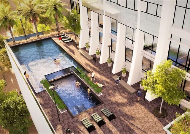 Indoor area at Cloud Towers by Tiger Group in JVT Jumeirah Village Triangle