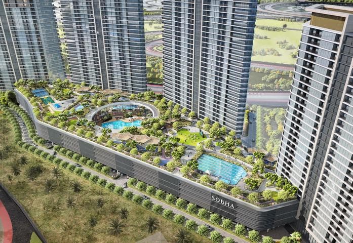 Front entrance at Sobha Solis