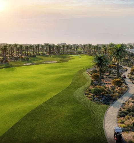 Living space at Golf Point by Emaar Properties