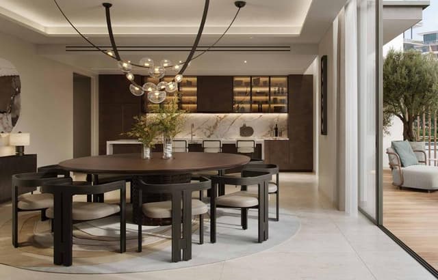 Living space at City Walk Crestlane by Meraas