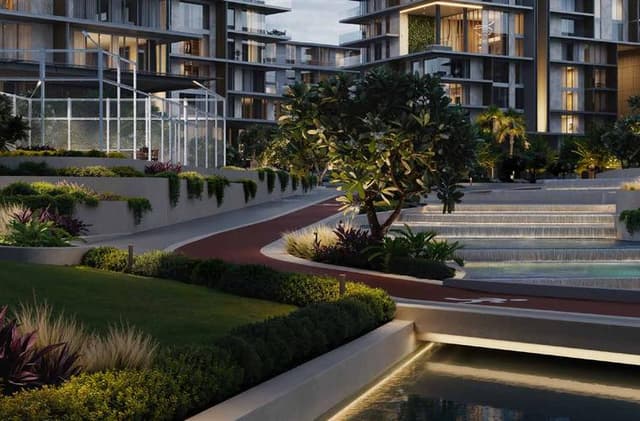 Front entrance at City Walk Crestlane by Meraas