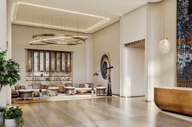 Apartment interior at One Residence