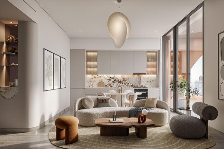 Building design at One Residence by GINCO Properties in Downtown