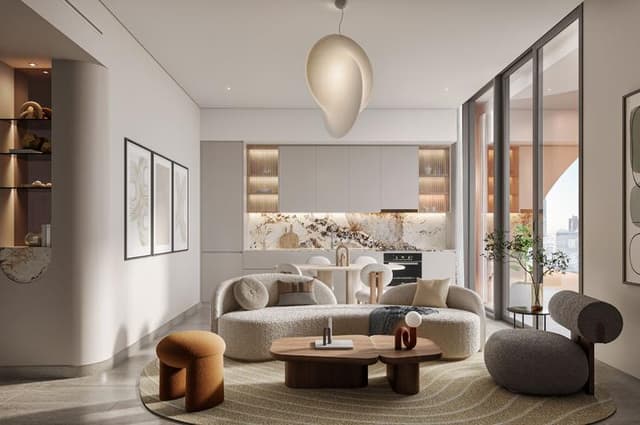 Building design at One Residence by GINCO Properties in Downtown