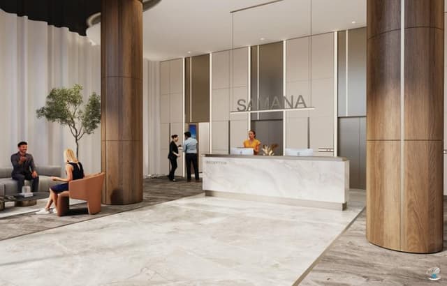 Dubai Island - Living space at Samana Ocean Pearl 2