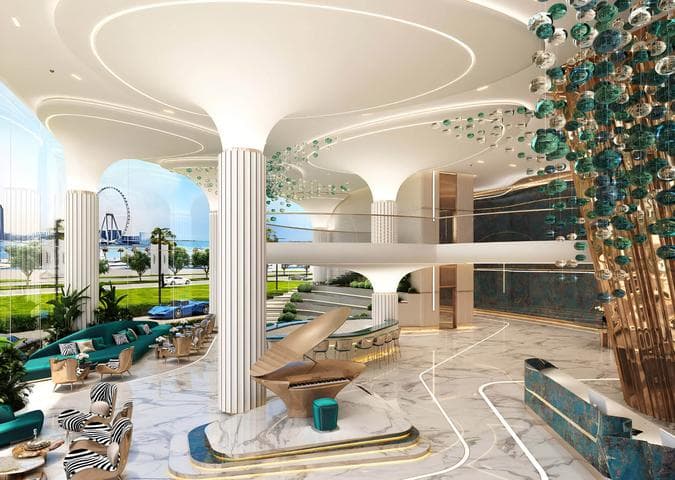 Interior at Damac Bay 2 by Cavalli in Dubai Harbour