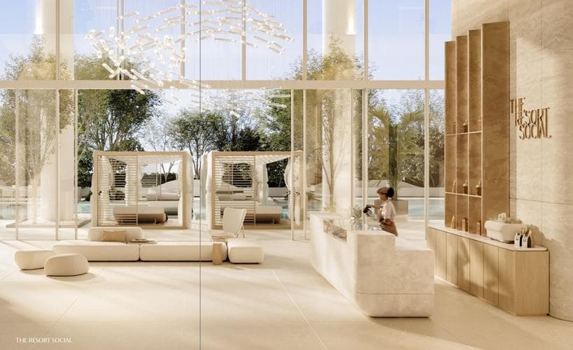 Barsha Heights - Living space at The Chedi Private Residences