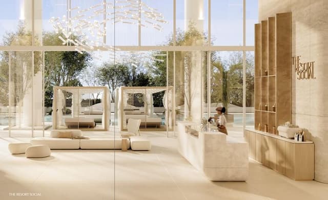 Barsha Heights - Living space at The Chedi Private Residences